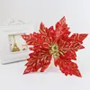 Flores de Navidad al por mayor, decoraciones navideñas rojas, flores de Navidad, árbol de Navidad, ambiente de boda, arreglos florales, flores artificiales, flores decorativas