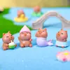 Adornos Lindos de Capibara de Resina Adornos para Fiesta Acuática de Verano Accesorios DIY para Micro Paisajismo Fuente de Fábrica