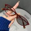Gafas Graduadas que Cambian de Color, Artículo de Moda Tendencia, Estilo Popular, Efecto Iluminador, Color Té Fresco, Estilo Nerd Literario Retro, Gafas Fotocromáticas Anti-Luz Azul