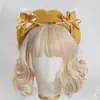 Boina Japonesa Lolita con Lazo y Orejas de Gato, Sombrero Lindo Dulce de Capullo, Otoño Invierno
