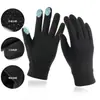 Guantes finos de forro polar ligeros para esquí de invierno para exteriores, forrados para otoño e invierno, cómodos para correr, compatibles con pantalla táctil, guantes de ciclismo antideslizantes