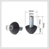 Tubo oblícuo para pie pequeño esférico tubo de forma especial tubo cónico mesa de centro mesa silla taburete pie de plástico pequeño tornillo pad para pie clavo de pie mini hemisferio