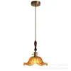 [Transfronteiriço] Luminária Pendente para Mesa de Jantar, Luminária Linear Estilo Francês Cor de Noz para Cabeceira, Luminária Pendente para Sala de Jantar Amiga dos Olhos, Estilo Retrô de Alta Qualidade