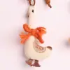Collar de Cuello de Peluche Tridimensional de Dibujos Animados para Niñas, Cadena de Suéter de Tela Linda y Divertida con Colgante de Muñeca