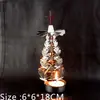 Fornecimento direto da fábrica de lâmpadas de vento de Natal, produção oca, estilo ouro e prata, pode girar automaticamente, produção de artesanato de cobre no atacado