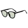 Óculos de Sol Polarizados Pretos Lisos Estilo Coreano para Mulheres, High-End, Que Valorizam o Rosto, Óculos Pequenos de Proteção Solar, Óculos Masculinos com Logotipo Personalizado