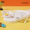 Gafas de Natación Qilang para Adultos de Alta Definición Antivaho con Sellos de Silicona y Tapones para los Oídos en Blanco y Negro, Gafas de Natación Profesionales al por Mayor