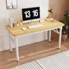 Mesa Plegable para Computadora de Escritorio, Escritorio con Bordes Envueltos, Escritorio para Escribir en Casa, Mesa de Estudio, Casa de Alquiler, Mesa de Comedor Simple, Tocador