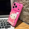 Adecuado para Transformación Instantánea en Apple 18 Pro Max Dibujo Animado Hello Kitty Gato Kt Soporte Espejo Funda para Teléfono iPhone Carcasa Blanda/Dura Personalización