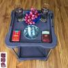 Mesa de Mahjong Mesa de Centro Pequeña Máquina de Mahjong Junto a Mesa de Té de Plástico Salón de Mahjong Estante para Ollas Sala de Ajedrez y Cartas Estante para Tazas de Té