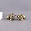 Estatueta de Porco de Casamento em Latão, Doze Ornamentos Zodiacais de Cobre, Animal de Estimação de Chá para Mesa de Chá, Ornamento Sólido Pequeno de Porco Zodiacal de Cobre Puro, Atacado de Produtos de Cobre