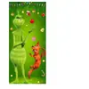 Venta Caliente Transfronteriza Verde Navideño Grinch Divertido Cortina de Puerta Tela de Fondo Decoración de Fiesta Festiva Arreglo para Sesión de Fotos Fuente
