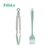 Clipe de Silicone Fasola Resistente a Altas Temperaturas Cozinha Óleo de Fritura Pincel Churrasco Assar Bife Frito Clipe de Comida