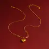 Collar de Flor de Oro de Arena Vietnamita Pulsera Anillo de Verano para Mujer Joyería de Alto Nivel Cobre Dorado Imitación Larga Duración Nuevo Estilo Chino