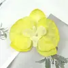Tela No Tejida de Simulación Flores de Orquídea Phalaenopsis DIY Accesorios para Hacer Tocado Hecho a Mano Pinza para el Cabello Decoración de Pared de Flores para el Hogar