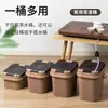 Cubo de drenaje para el hogar, cubo de agua para té, cubo de residuos de té, cubo de agua residual de plástico, accesorios para juegos de té Kung Fu, papelera para mesa de té, cubo de té pequeño