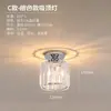 Luminária de Teto de Cristal Transfronteiriça, Redonda e Quadrada, Luminária de Corredor Estilo Americano de Luxo Leve, Simples Entrada de Hall de Entrada de Ferro Cristal