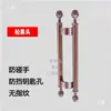 Manija Decorativa de Cobre Antigua con Cabeza de Tres Agujeros, Pata de Tigre, Cabeza de Melón de Invierno, Accesorios de Manija de Cristal de Cobre Antiguo para Puertas Grandes, Puerta de Cobre