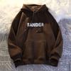 Suéter con capucha de marca de moda estilo Harajuku con estampado de letras para hombre, estilo japonés, holgado, casual, top, abrigo de moda estilo coreano