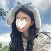 Diadema Linda Cabeza de Perro Canela Niña Diadema Azul con Lazo Orejas de Animal Cachorro Diadema Cos Diadema Lolita
