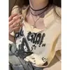 Collar Vintage de Múltiples Capas con Cruces y Perlas para Mujer Estilo Punk Oscuro Cadena Superpuesta para Clavícula Milenio Spice Girls Accesorios Y2K