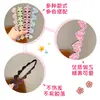 Diadema con Parche de Fleco de Lentejuelas para Niñas, Accesorio para el Cabello Extendido, Diadema de Cinta Mágica, Accesorio para el Cabello de Diadema de Estrella para Niñas