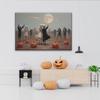 Pintura sin marco de Bruja Murciélago Casa Embrujada de Halloween Transfronteriza Pintura Decorativa para Sala de Estar Mural Más Vendido en Amazon Directo del Fabricante