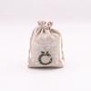 Bolsa de algodón con cordón para Navidad, venta al por mayor, para dulces, bocadillos, manzanas, regalo de Navidad