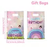 Bolsa de Regalo Portátil Transfronteriza Animales de la Selva Mariposa Sirena Bolsa de Regalo Bolsa de Empaque de Regalo para Fiesta de Cumpleaños Infantil