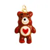 T01 Popular Europeo y Americano Gama Alta Estilo Ins Lindo Animal Panda Oso Trébol de Cuatro Hojas Abeja Colgante de Collar