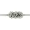 Nueva diadema para bebé europea y americana flor de gasa accesorios para el cabello de bebé al por mayor tres pequeñas de gasa 16 colores opcionales