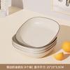 Vajilla de PET transparente, sencilla y ligera de lujo, plato para escupir huesos para el hogar, sala de estar, cocina, plato cuadrado para aperitivos, plato de fruta