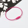 Creativo DIY hecho a mano llavero anillo pintura de color anillo de alambre de acero inoxidable cadena anillo etiqueta hebilla colgante de mochila