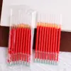 Caneta de pressão ST vermelha, carga de secagem rápida, carga de caneta neutra 0,5, carga de caneta suave, caneta tipo pincel, especial para professores, correção
