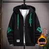 Moletom com Forro de Fleece para Primavera e Outono para Meninos Adolescentes Lindo Esportivo Lazer Versátil Moda Masculina para Adolescentes Casaco Lindo