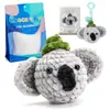 Paquete de Materiales para Crochet de Lana Set Muñeca de Peluche de Tejido Muñeca Tejida Muñeca de Ganchillo Tejido DIY