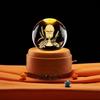 Transfronterizo dedicado al bautismo bola de cristal de grabado láser tridimensional 3D decoración creativa de mesita de noche adornos de luz de noche estrellada