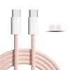 Cable trenzado tipo C doble de supercarga rápida para teléfono móvil Apple 15-16, línea de datos, cable de carga para coche USB-C