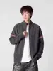 Cárdigan suéter de cuello alto medio estilo japonés con cremallera, suéter de punto casual holgado de moda americana para hombre primavera/otoño/invierno
