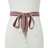 Nova Moda Feminina Estilo Étnico Corda de Cintura Moda All-match Decorativo Cintura Feminina Selo Elegante Listrado Cinto Tecido Spot Atacado