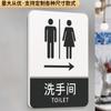 Señalización de baño acrílica para hombres y mujeres, puerta de hotel, señalización creativa de alta gama, no fumar, recordatorio cálido