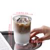 Copo de Vidro para Bebida Fria Ins Juice com Canudo Copo para Café Americano Gelado Copo Doméstico para Leite Copo Espesso em Forma de U