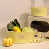 Nuevo Estilo Estilo Simple Cesta de Drenaje de Doble Capa Simple Alto Valor de Belleza Almacenamiento de Cocina Multifunción Escurridor de Frutas Lavabo para Lavar Verduras