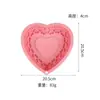 Forma de Silicone para Mousse, Chiffon e Bolo em Formato de Coração de 8 polegadas, Resistente a Altas Temperaturas, Molde de Silicone Doméstico para Bolo, Forma de Silicone para Pão em Coração