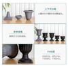 Jarrón de Planta Verde Maceta Decoración Columna Romana Forma de Trofeo Dividido Floristería de Bodas Mate Al Por Mayor Flores Estilo Chino Nuevo