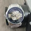 Nuevo reloj transparente hueco no automático para hombres de negocios impermeable luminoso comercio exterior transfronterizo AliExpress generación