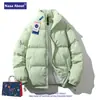Chaqueta de Plumón y Algodón NASA para Hombre 2026 Nueva de Invierno Engrosada Moderna Cuello Alto Abrigo Acolchado de Pareja Ropa de Invierno