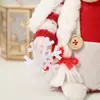 Muñeco de Juguete de Dibujos Animados sin Rostro de Navidad con Barba Blanca, Figura de Gnomo de Pie, Adorno para Decoración de Escaparate de Centro Comercial