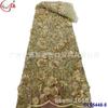 Malla de flores tridimensional con bordado de cuentas y lentejuelas, tul teñido de red, accesorios de encaje pesado, vestido de noche, vestido de novia, superficie de encaje