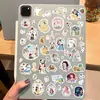 8 Princesas 2 Colagem Menina Fofa Desenho Animado Criativo DIY Diário de Mão Decoração de Celular Caderno Adesivo à Prova d'Água